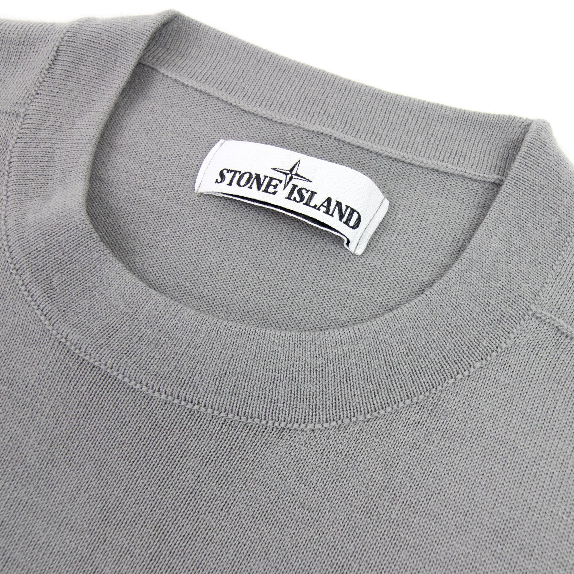 Stone Island 526c4 Light Pure Wool Knitwear Grey V0061