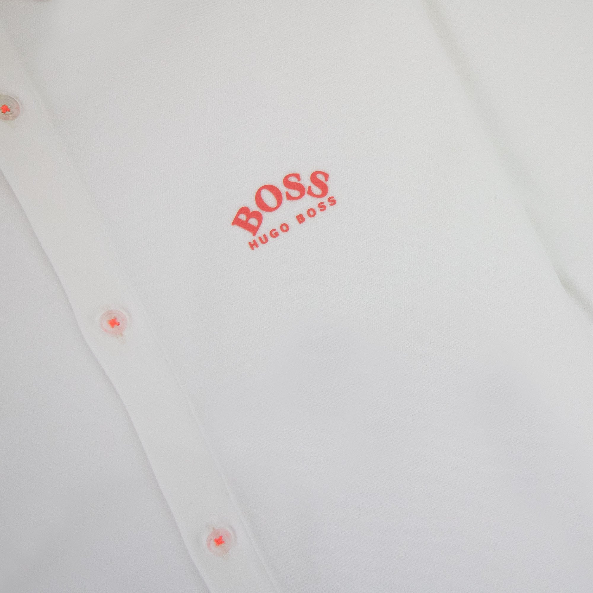Hugo Boss Biadia R Curved Logo S/s Shirt White 100