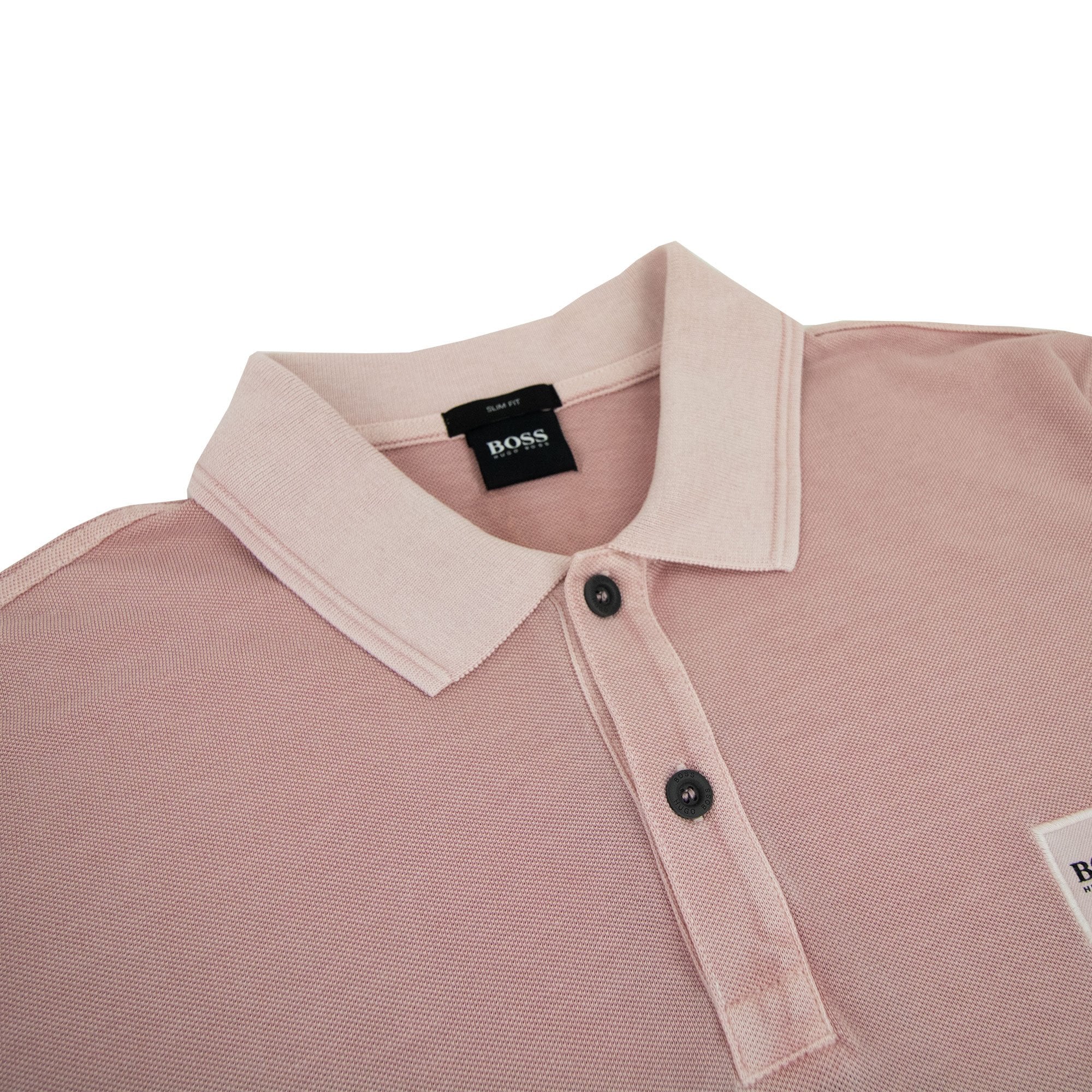 Hugo Boss Prime Square Logo Polo Shirt Pink 689