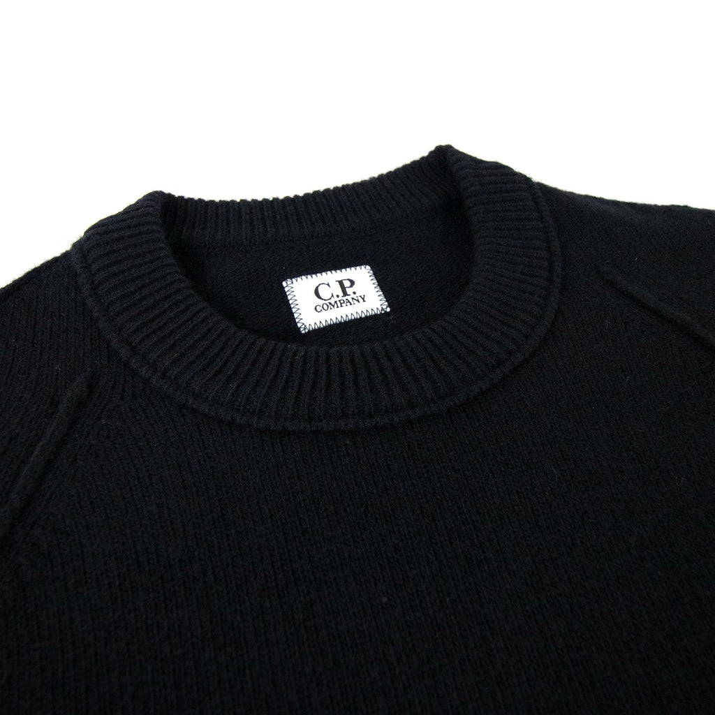 Cp Company Arm Lense Knitwear Sweatshirt Black 999