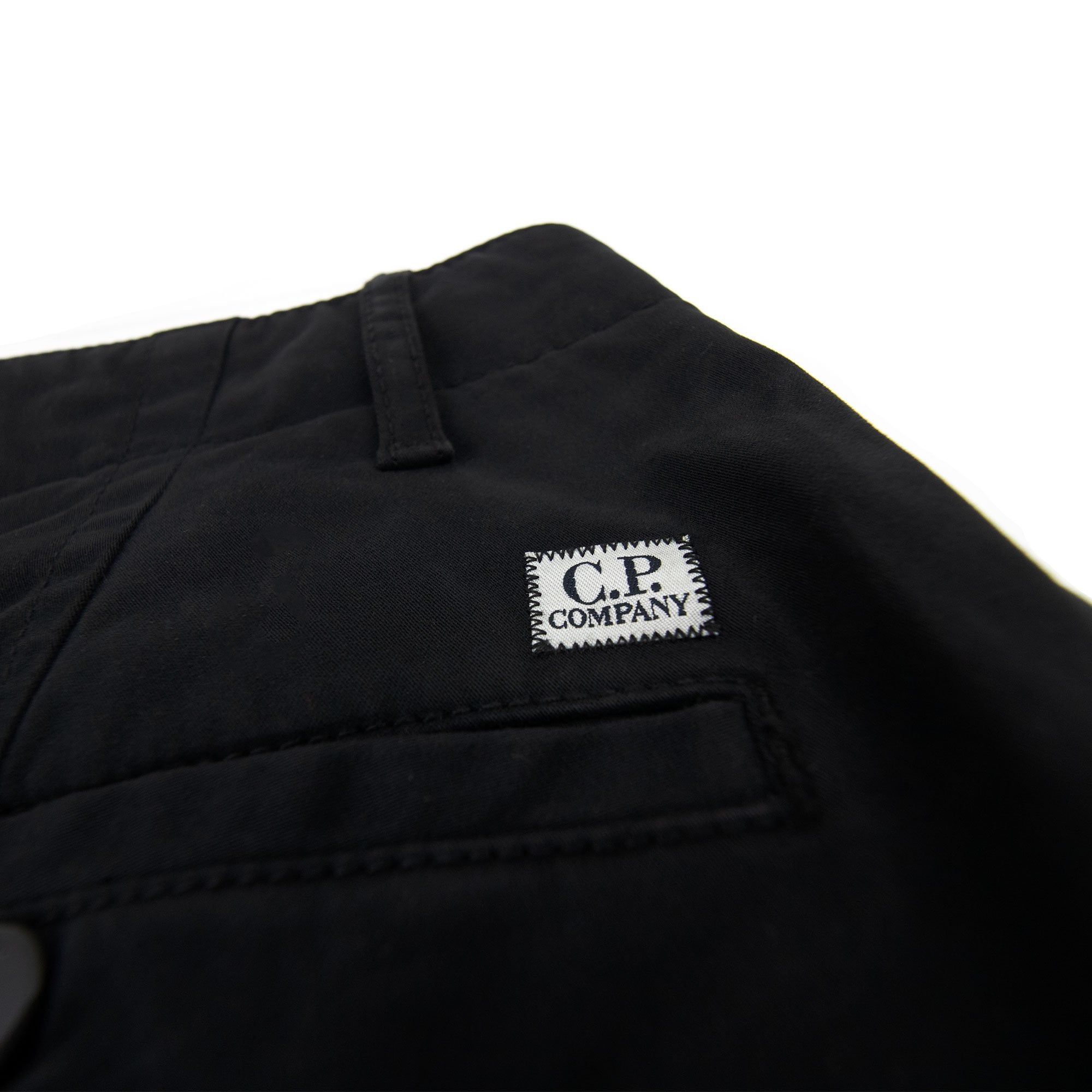 Cp Company Stretch Satin Cargo Pants Black 999