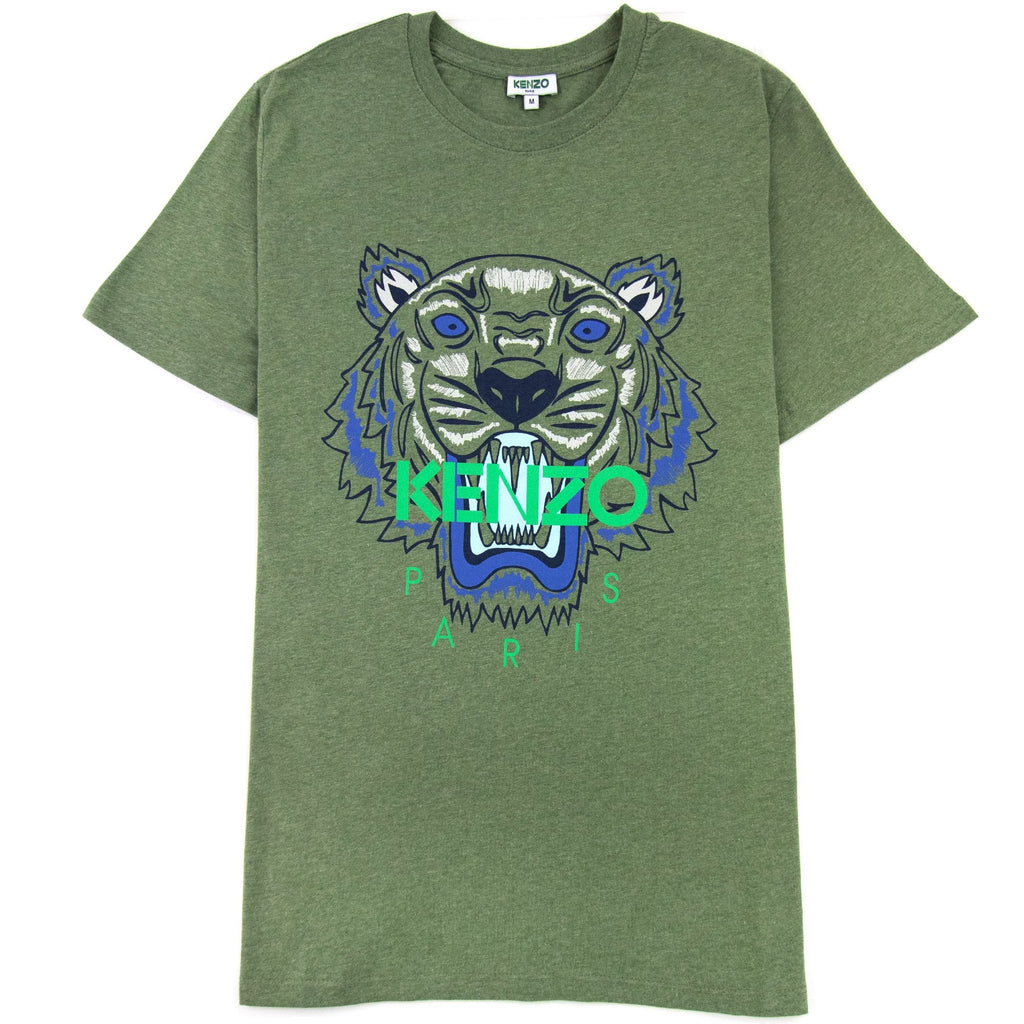 Kenzo Icon Tiger T-shirt Marl Green