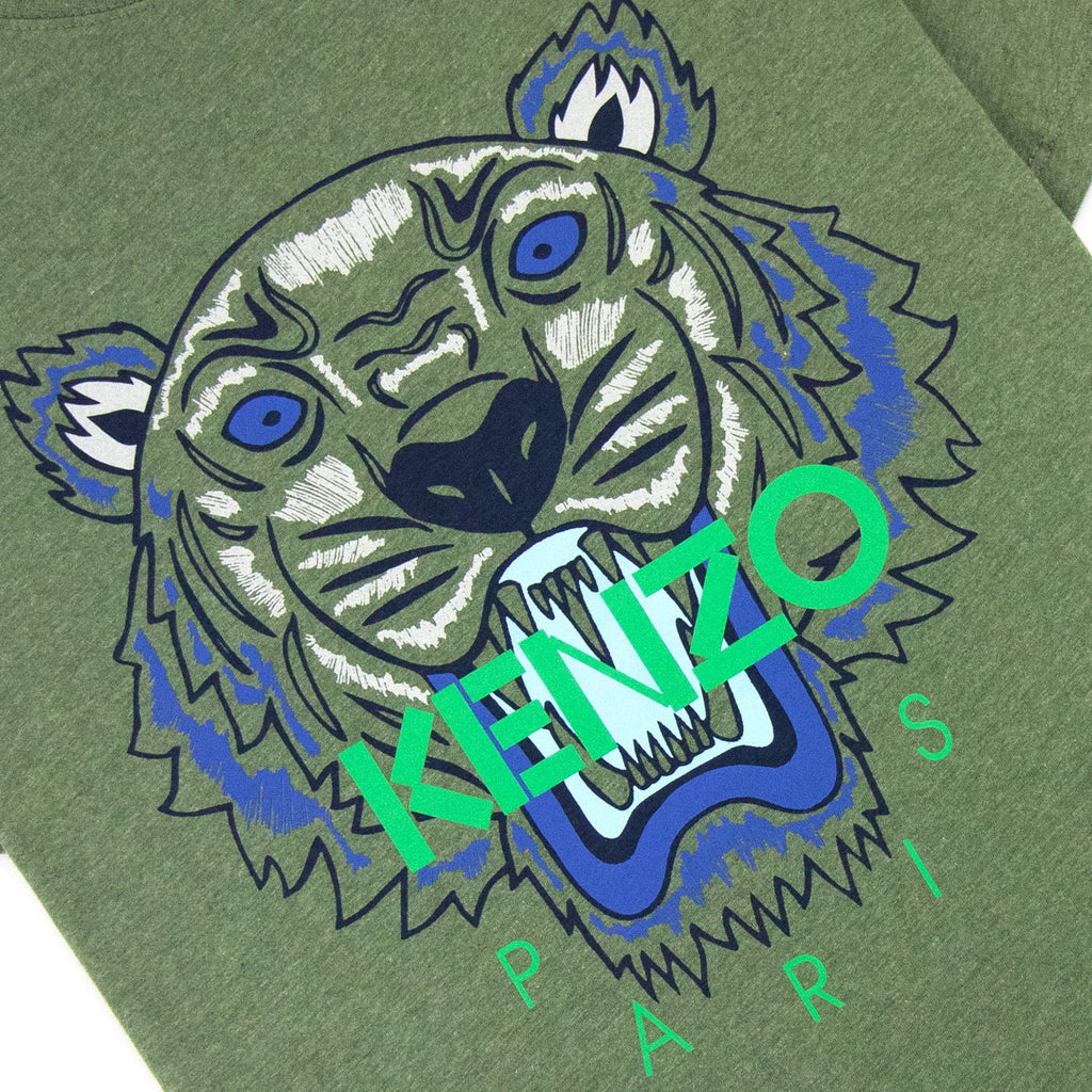 Kenzo Icon Tiger T-shirt Marl Green