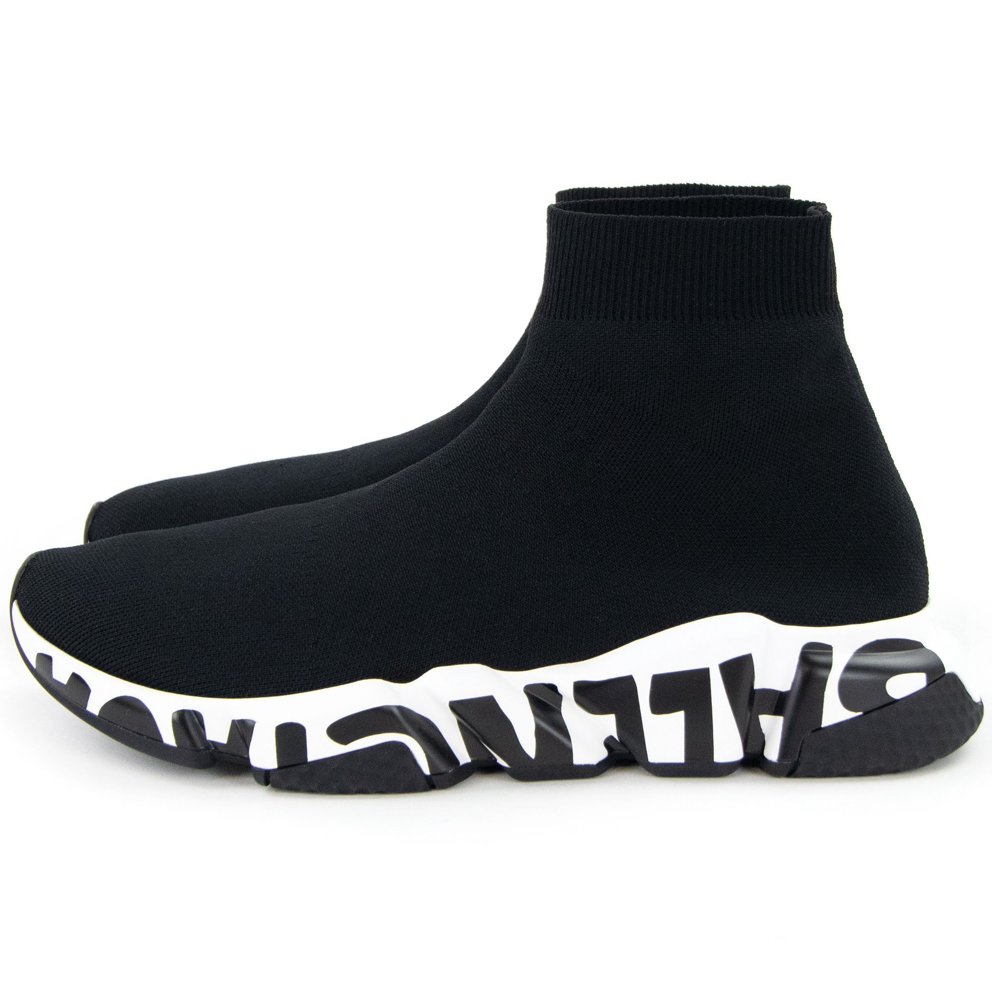 BALENCIAGA/バレンシアガ Speed Trainer GRAFFITI Balenciaga Speed Graffiti Trainers Black/white – Onu