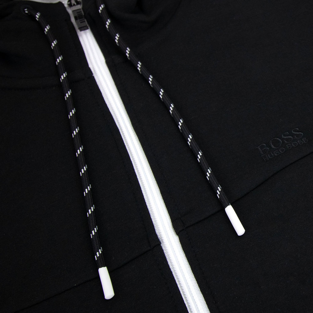 Hugo Boss Saggy 1 Zip Up Sweatshirt Black 001