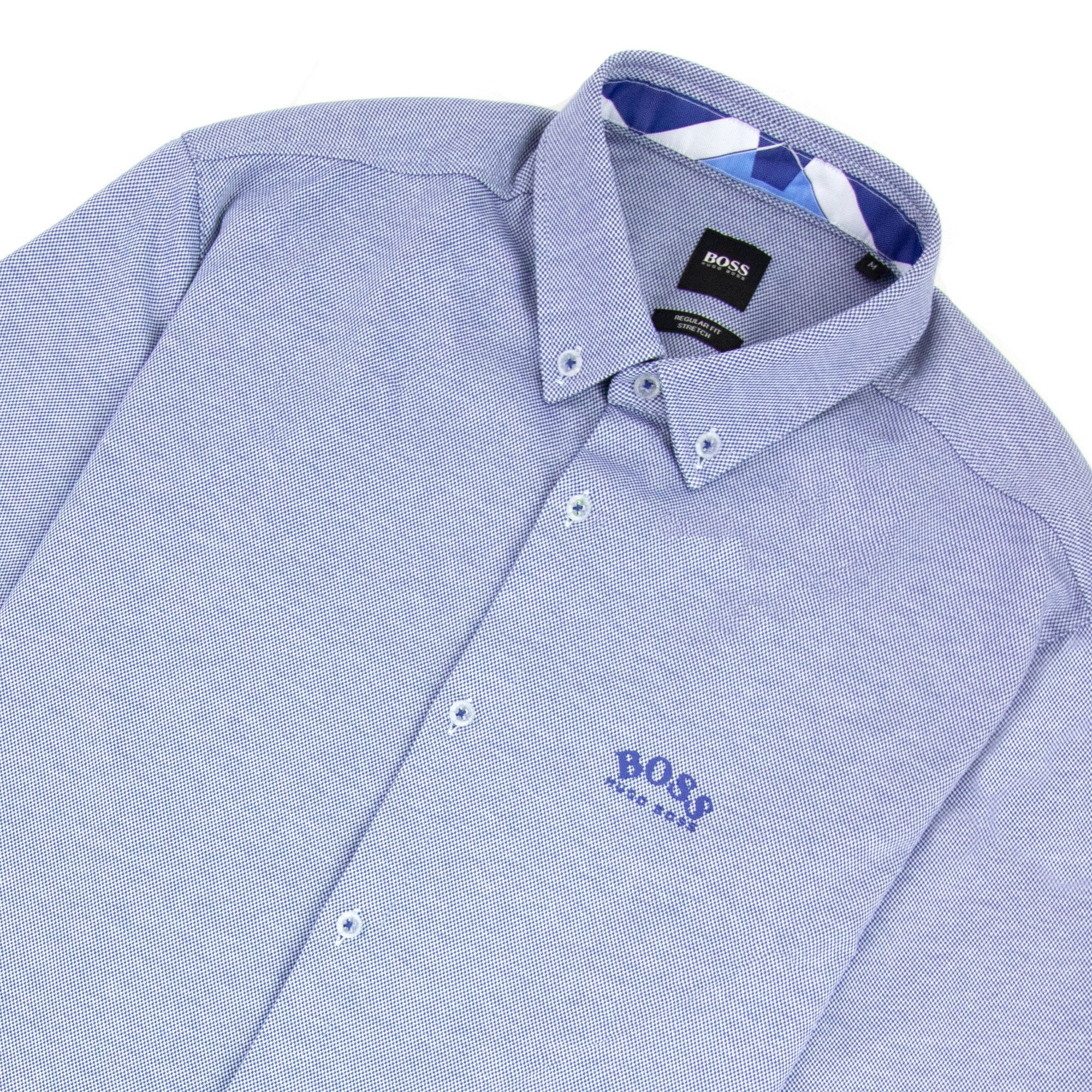 Hugo Boss Biadia R Curved Logo S/s Shirt Blue 438