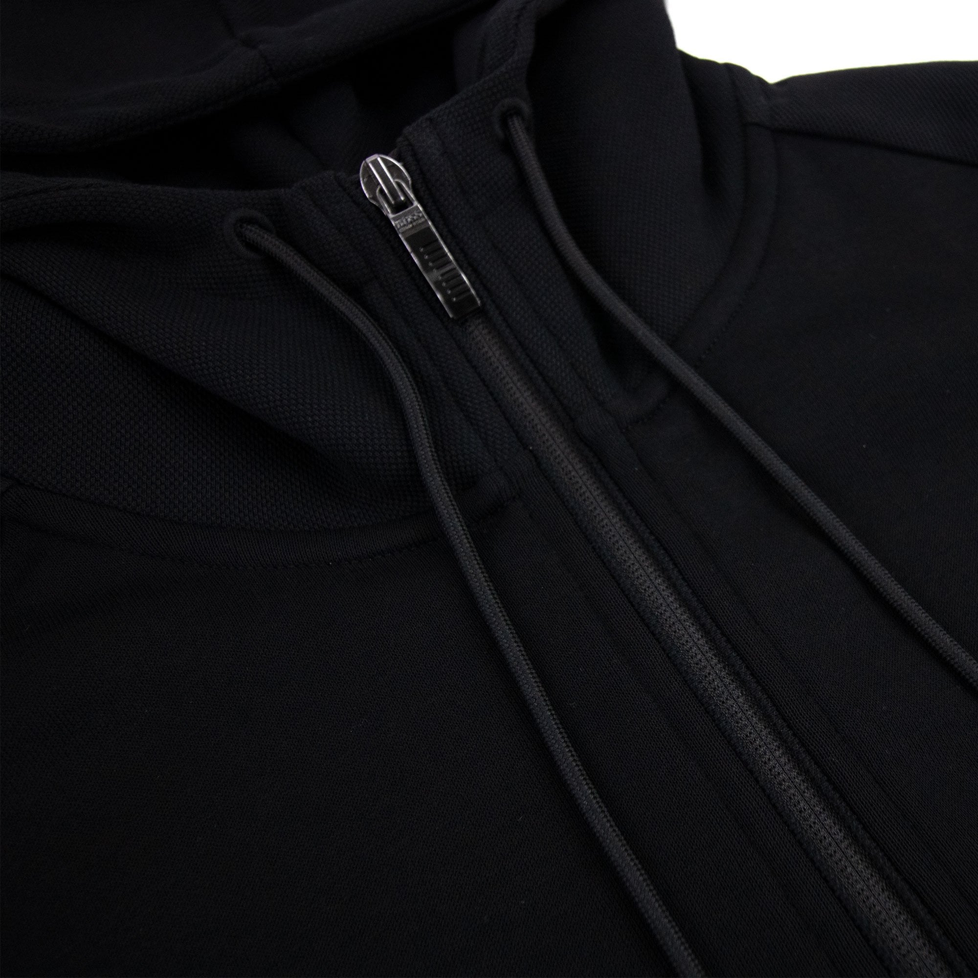 Hugo Boss Saggy Curved Logo Zip Up Sweatshirt Black 001