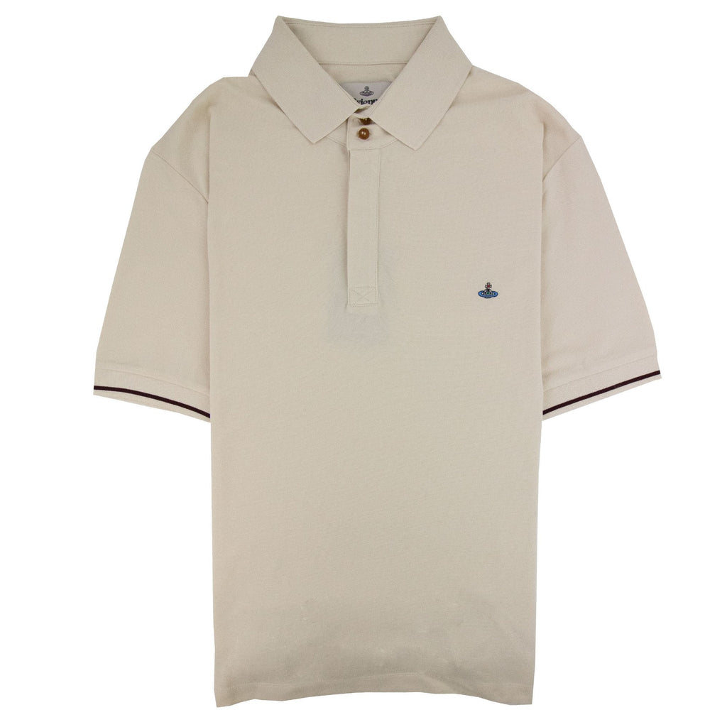 Vivienne Westwood Piquet Overlock Polo Off White 103