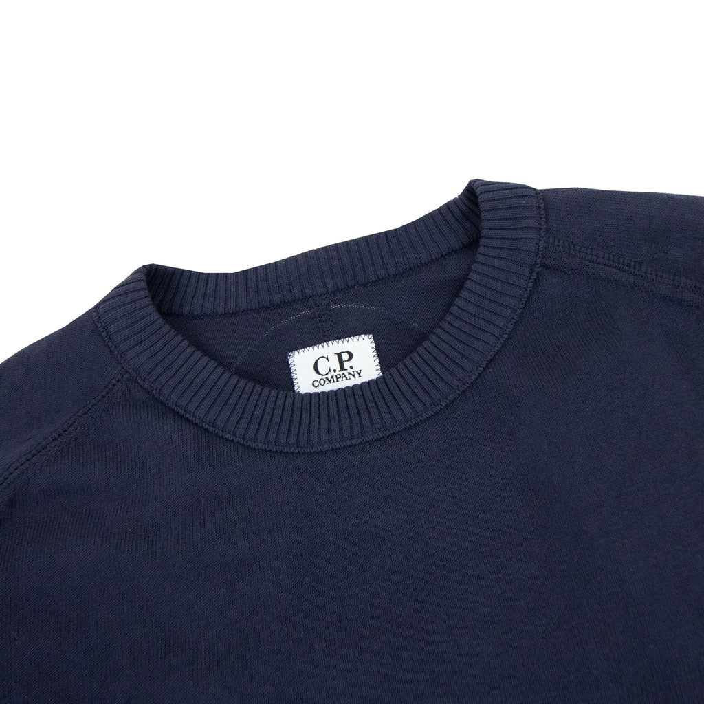 Cp Company Sea Island Medium Lens Sweater Navy 888
