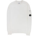 CP Company Sea Island Medium Lens Sweater White 103