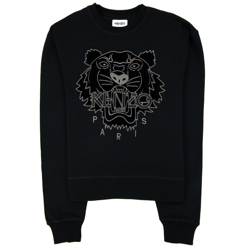Kenzo Velvet Tiger Sweatshirt Black