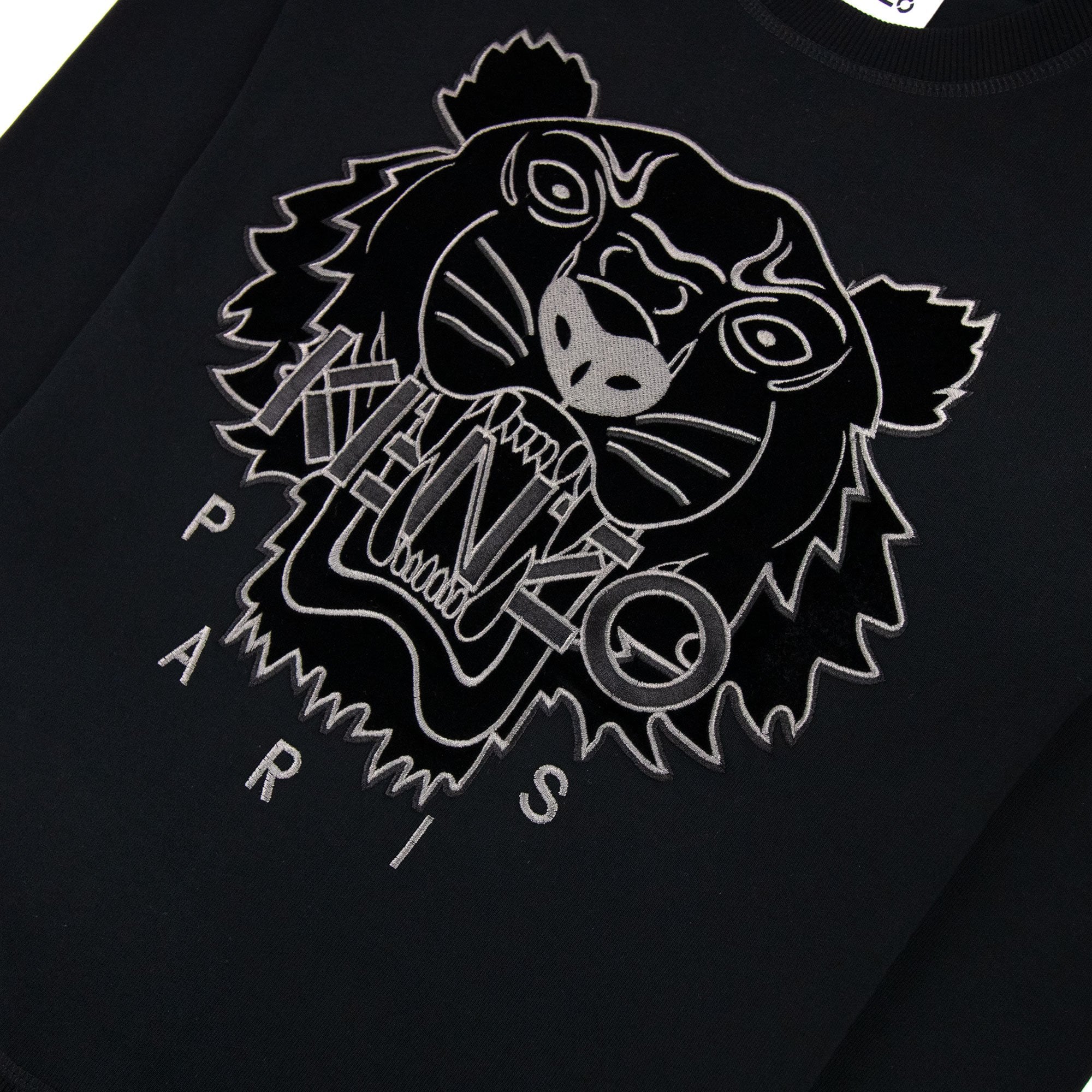 Kenzo Velvet Tiger Sweatshirt Black | ONU – Onu
