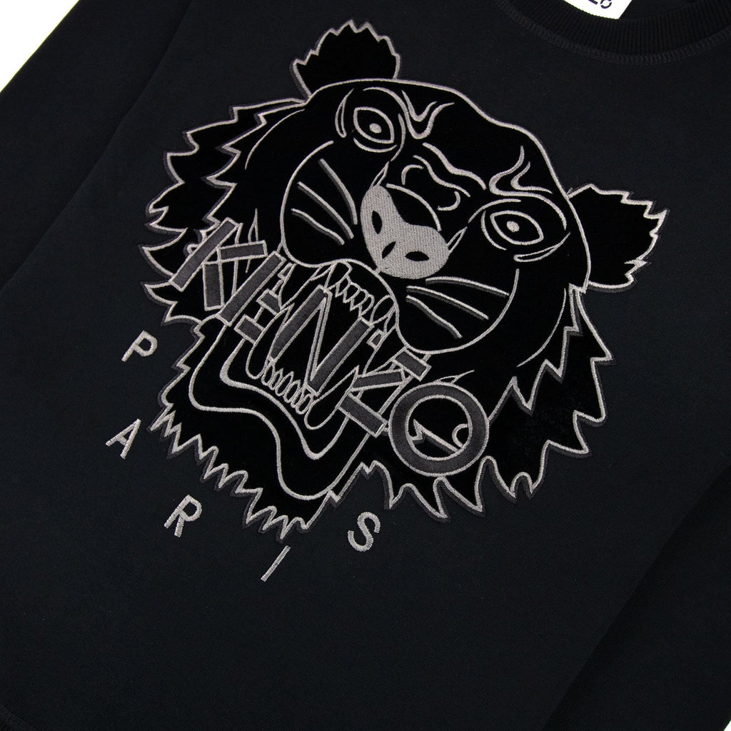 Kenzo Velvet Tiger Sweatshirt Black