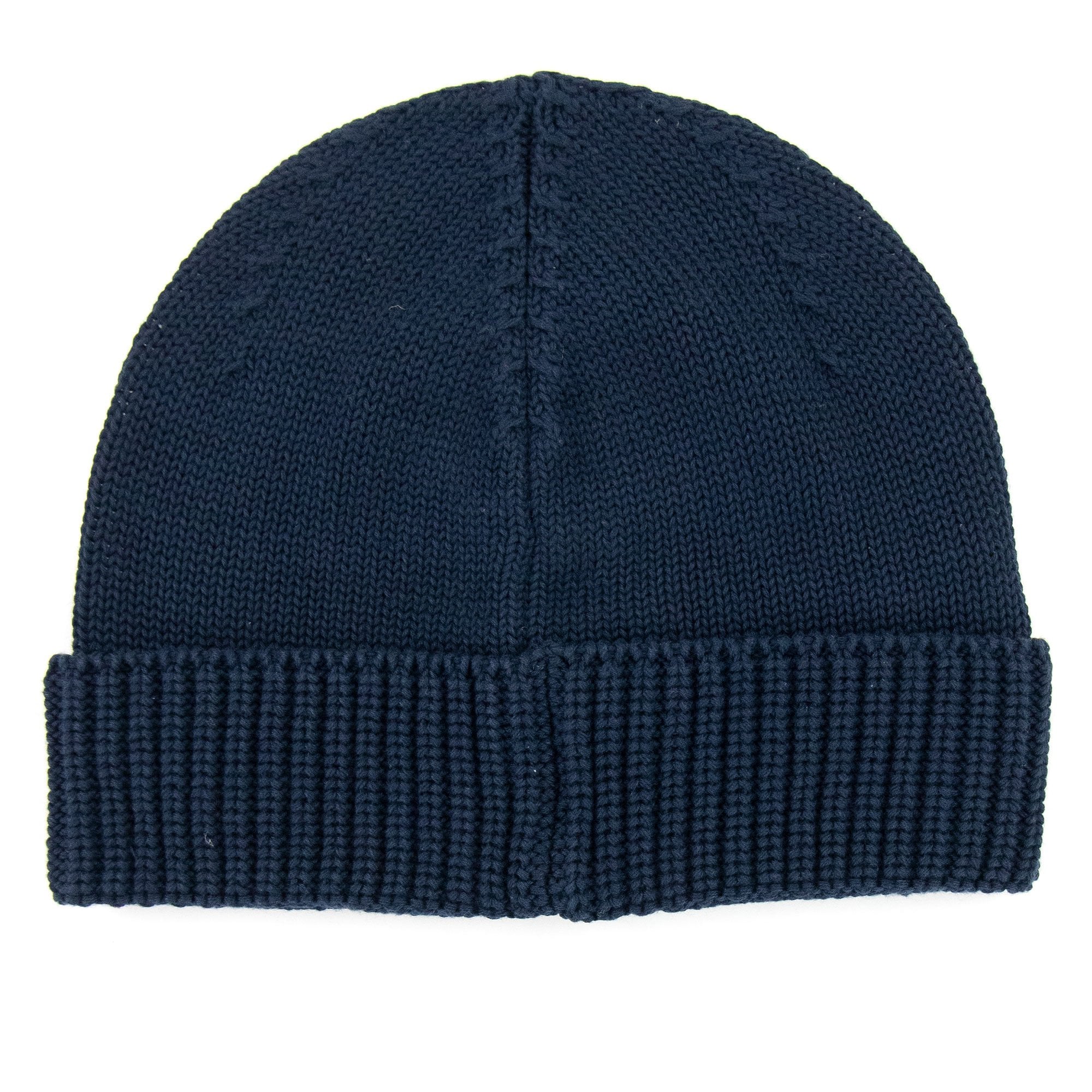 Stone Island Junior N01a7 Knit Patch Logo Beanie Navy V0020