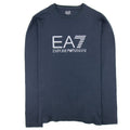 Ea7 Silver Large Logo Long Sleeve T-shirt Darkslate