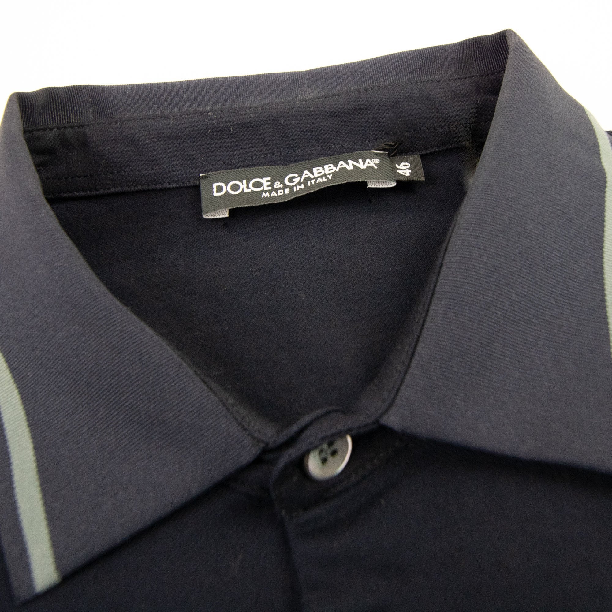 Dolce & Gabbana Short Sleeve Polo Navy