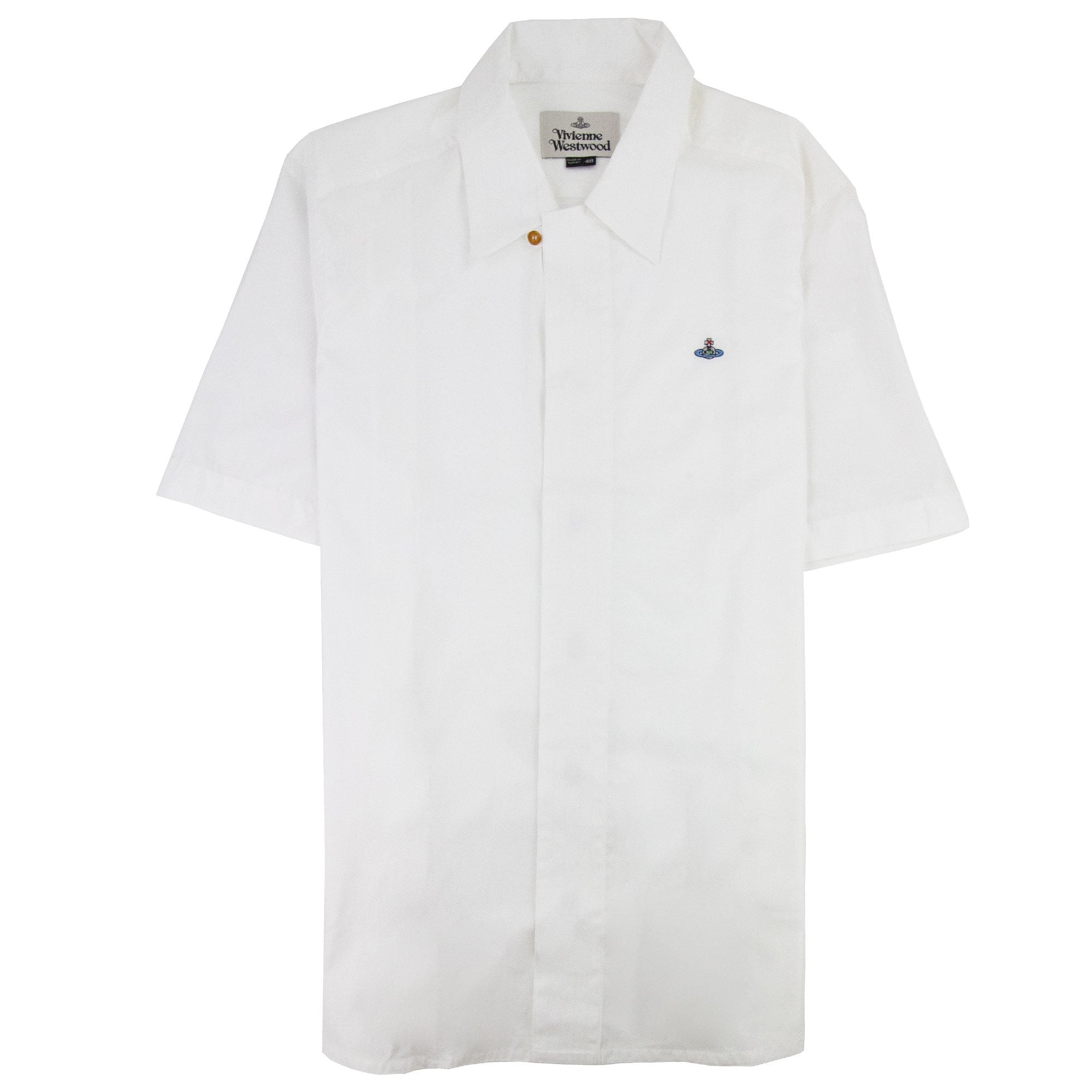 Vivienne Westwood Orb Logo Short Sleeve Shirt White 100