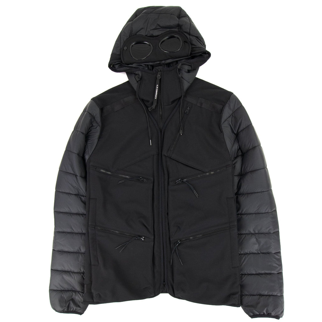 Cp Company C.p. Shell-r Mixed Goggle Jacket Black 999