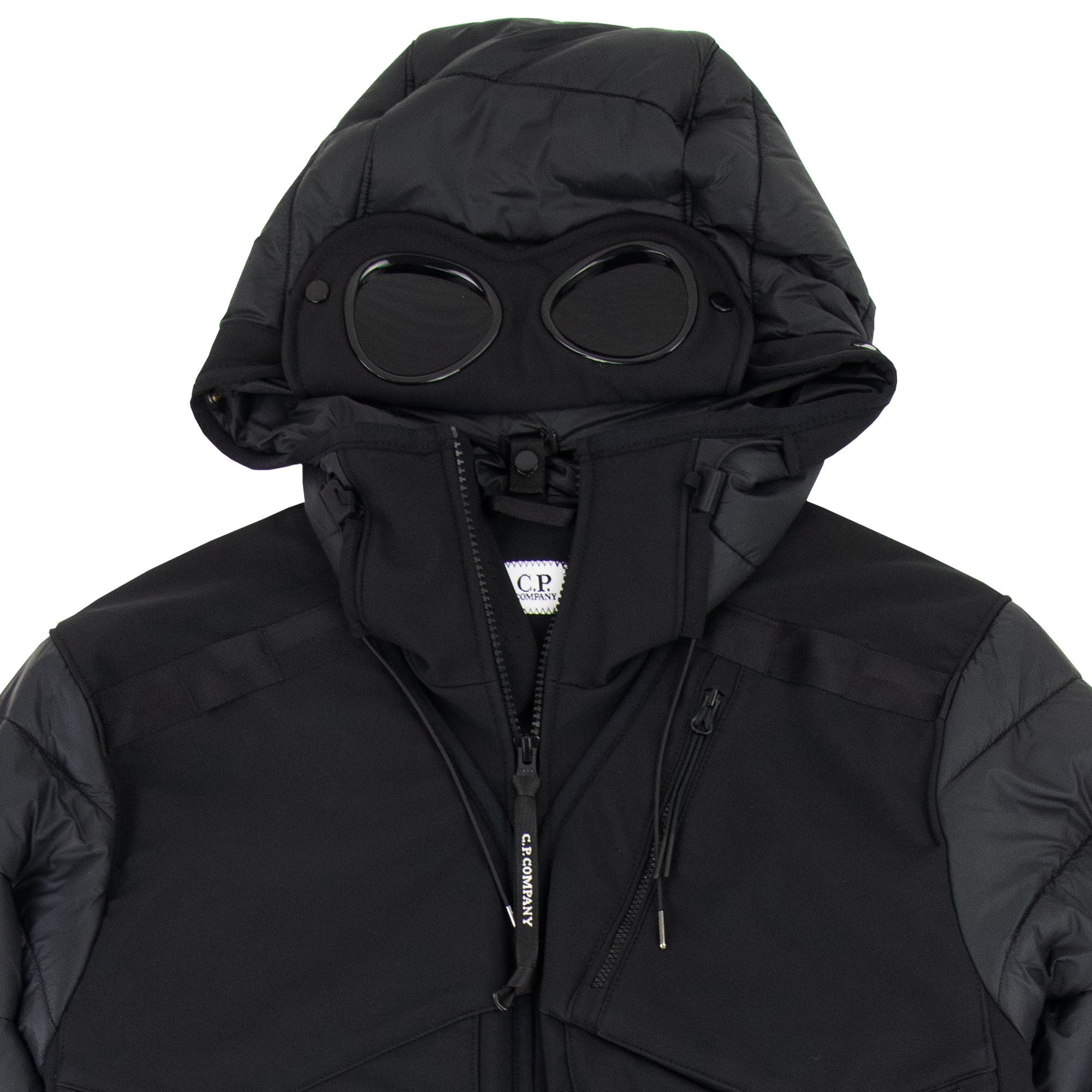 Cp Company C.p. Shell-r Mixed Goggle Jacket Black 999