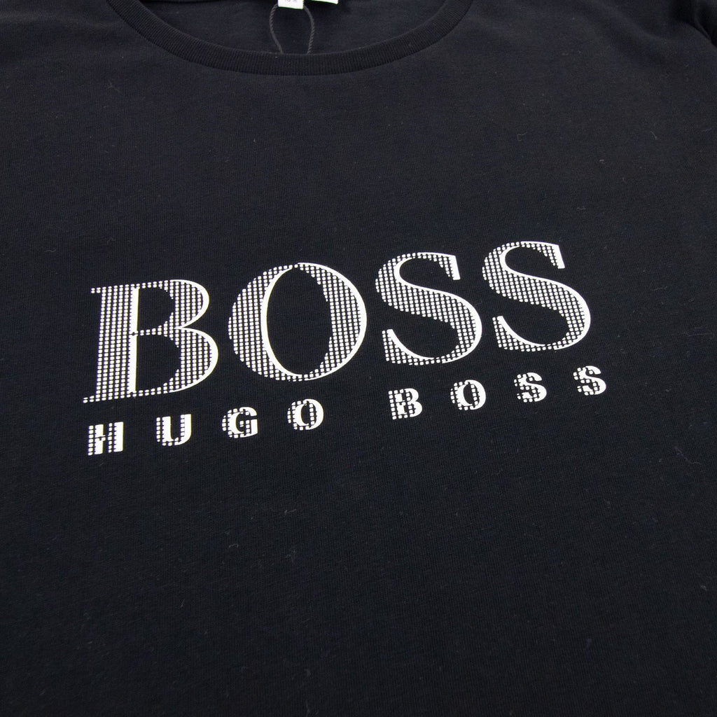 Hugo Boss Kids Logo Broken Logo T Shirt Black 09b