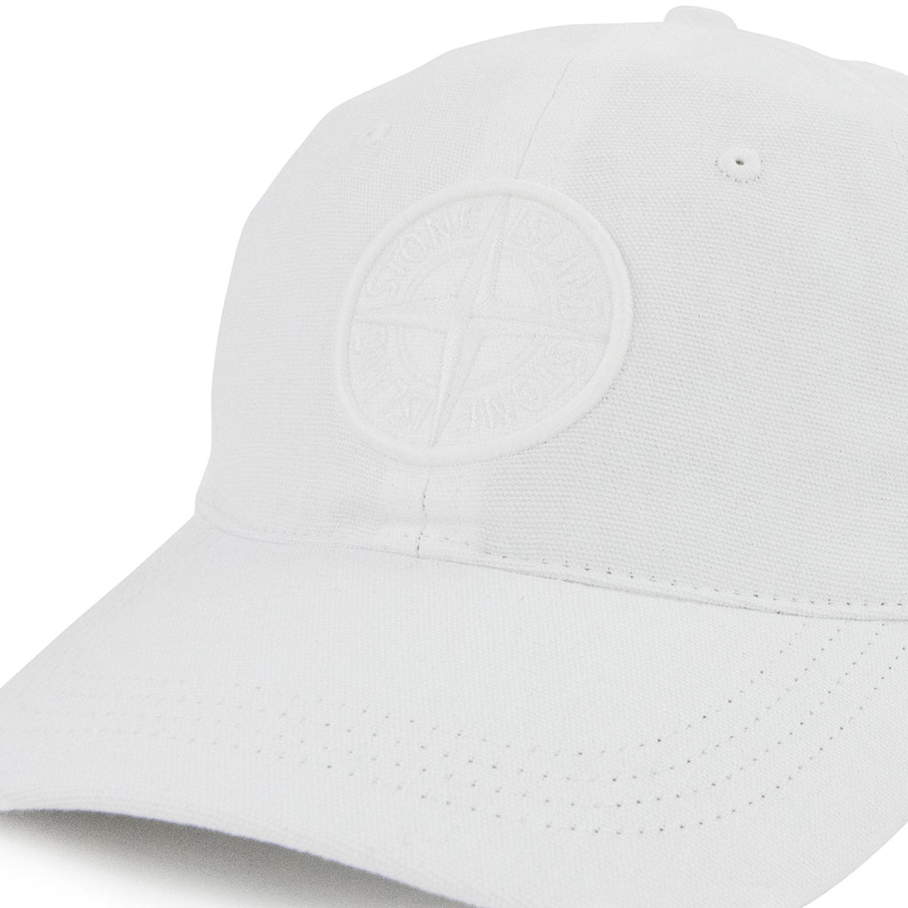 Stone Island 99168 Cotton Rep Cap White V0001