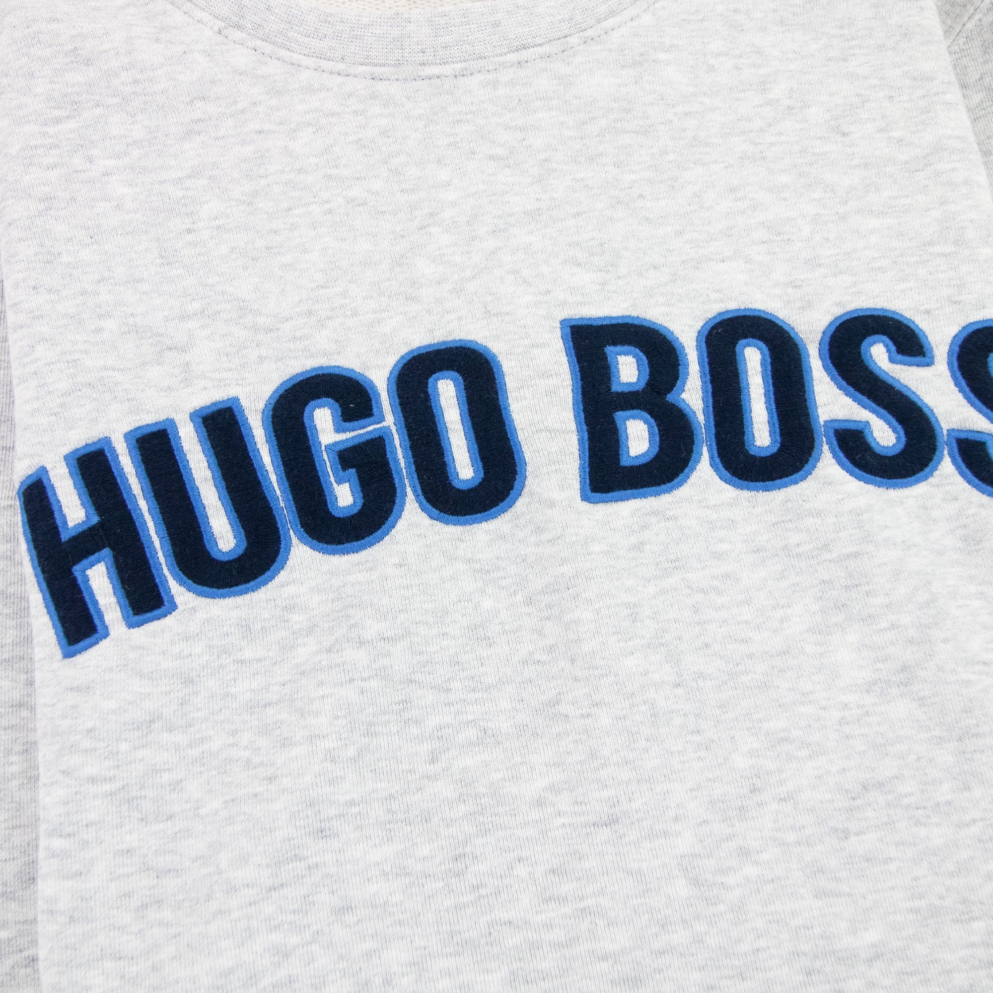 Hugo Boss Kids Brand Logo Crewneck Sweatshirt Grey 089