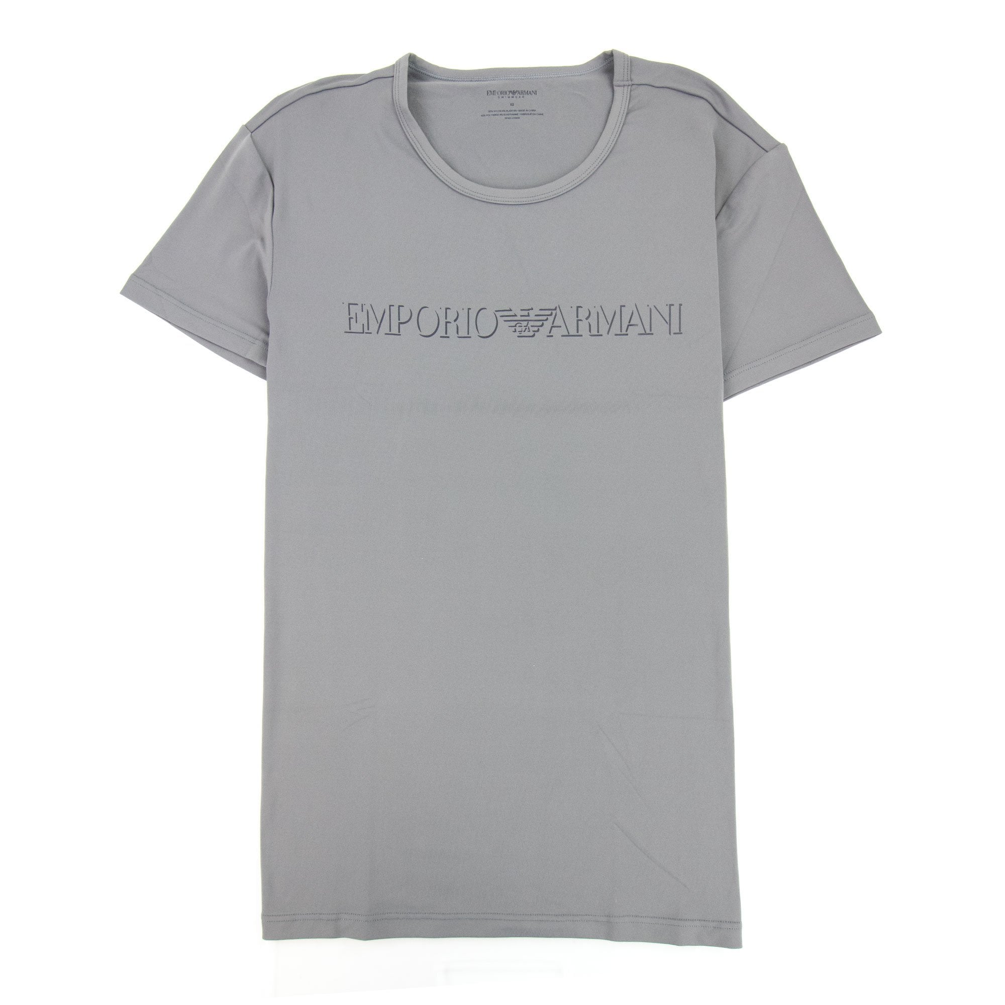 Logo Pima T Shirt Grigio