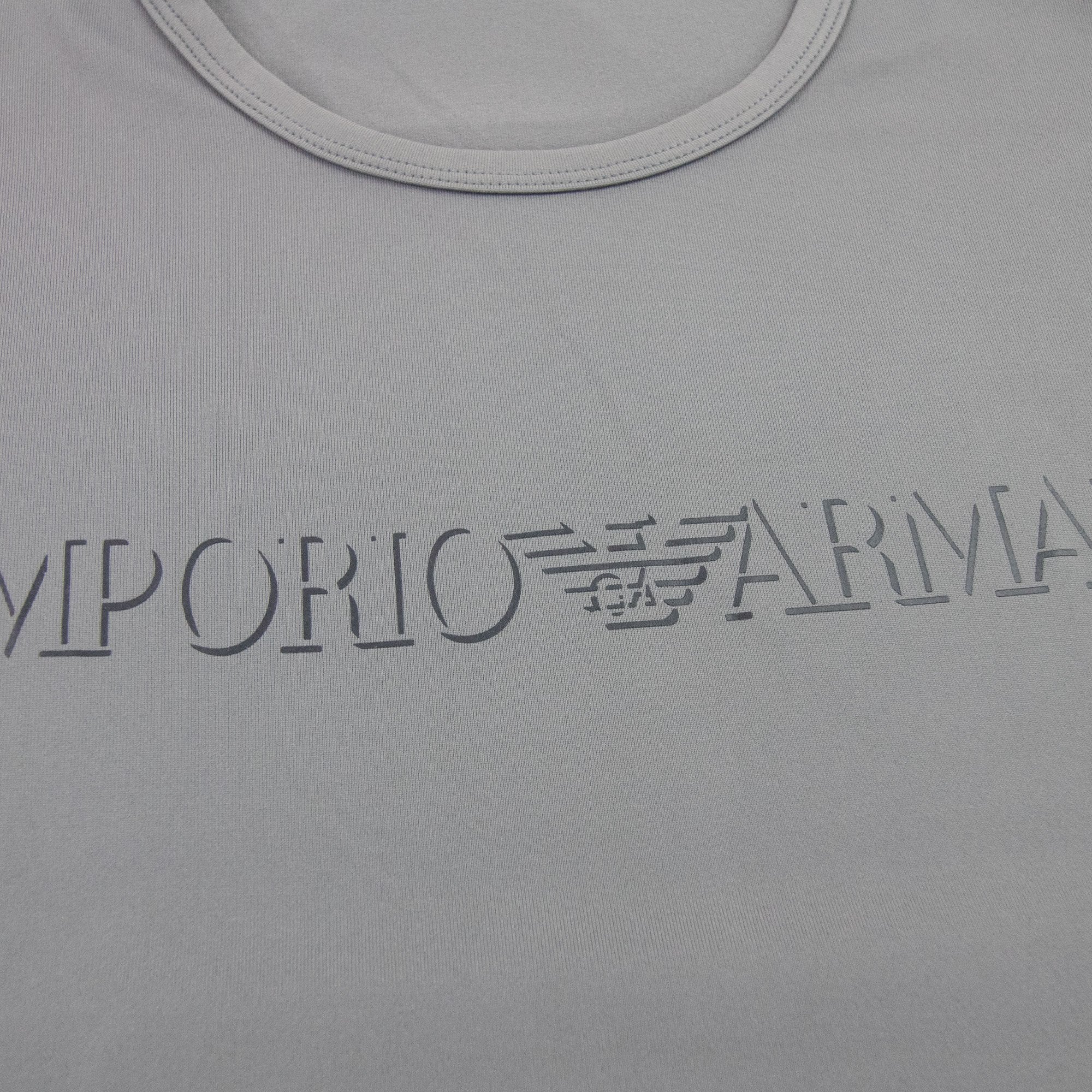 Logo Pima T Shirt Grigio