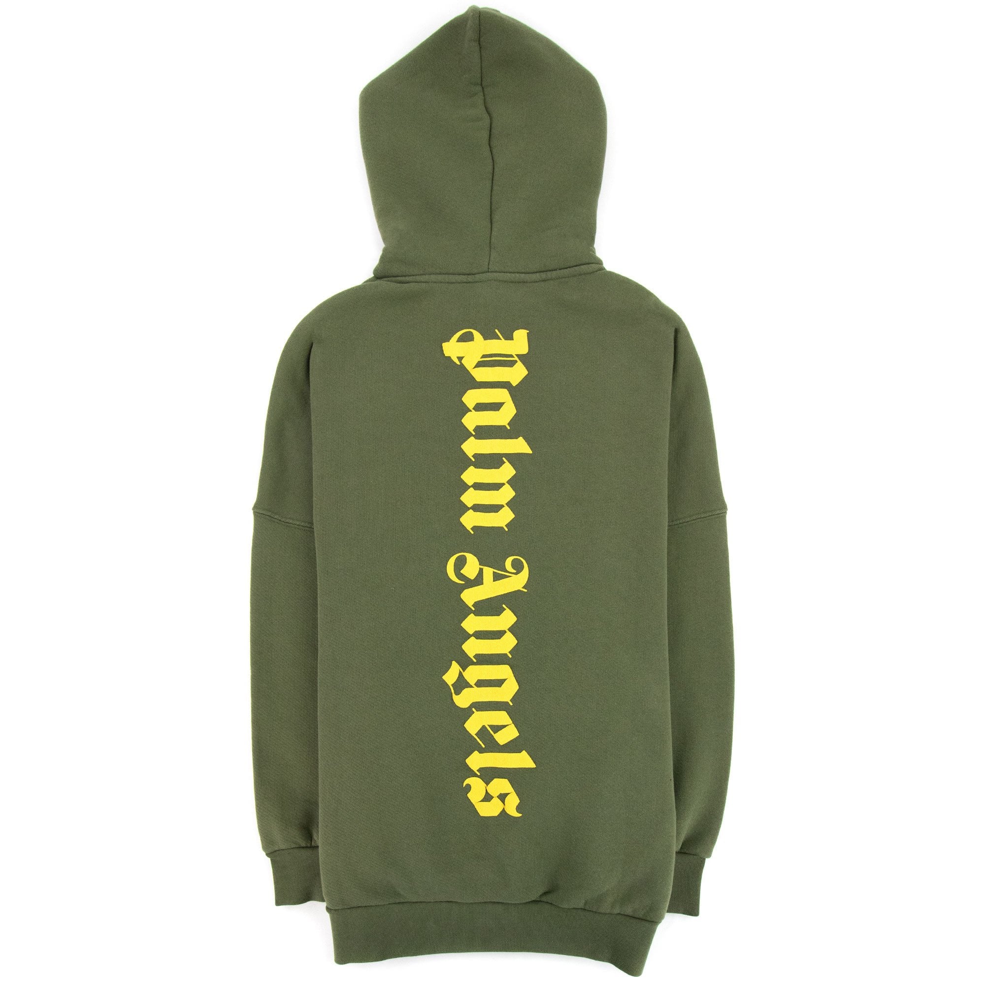 Palm Angels Ns Logo Over Hoody Military Green