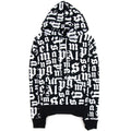 Palm Angels Broken Monogram Hoody Black