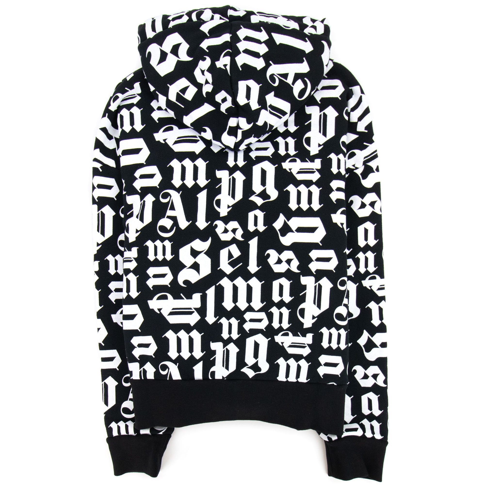 Palm Angels Broken Monogram Hoody Black