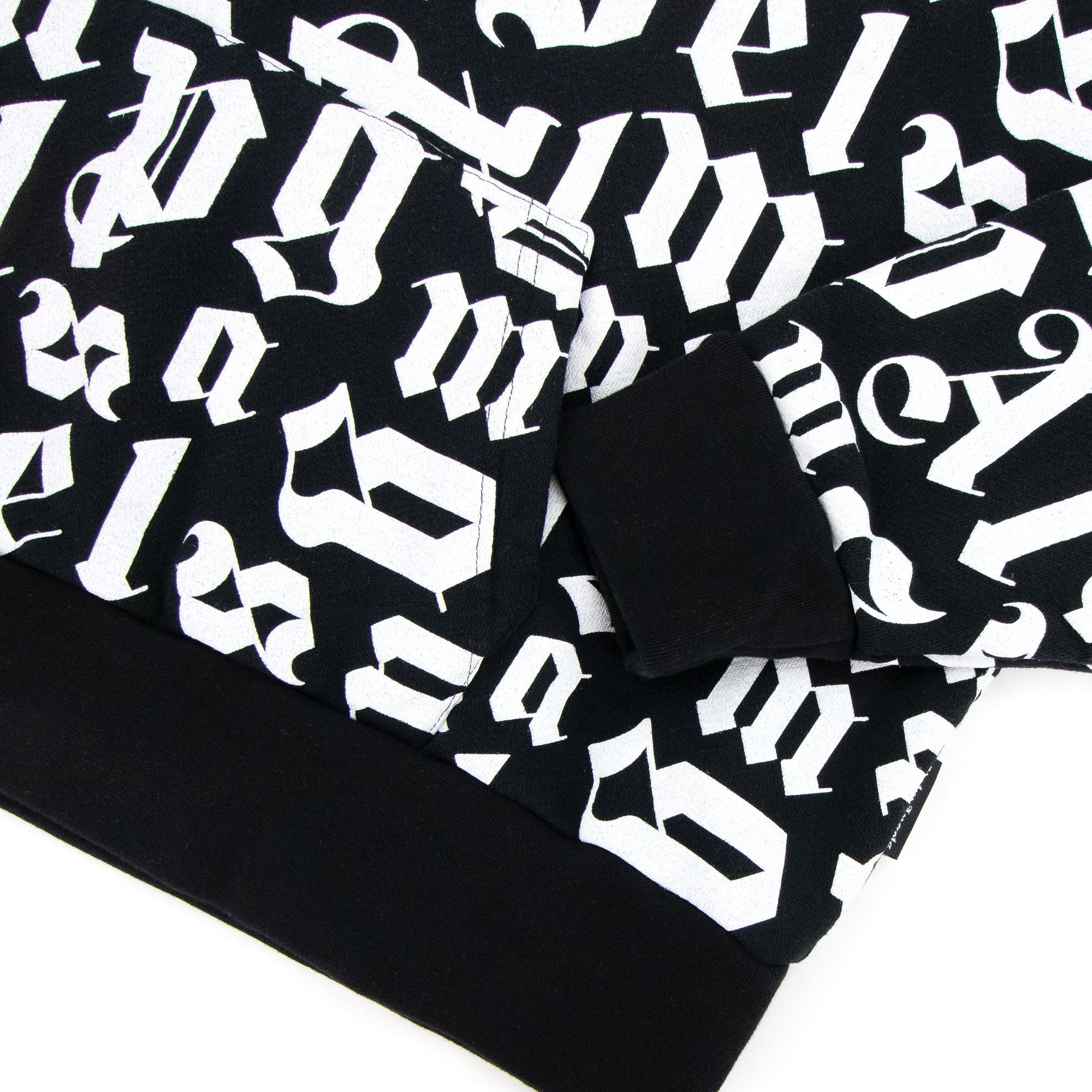 Palm Angels Broken Monogram Hoody Black