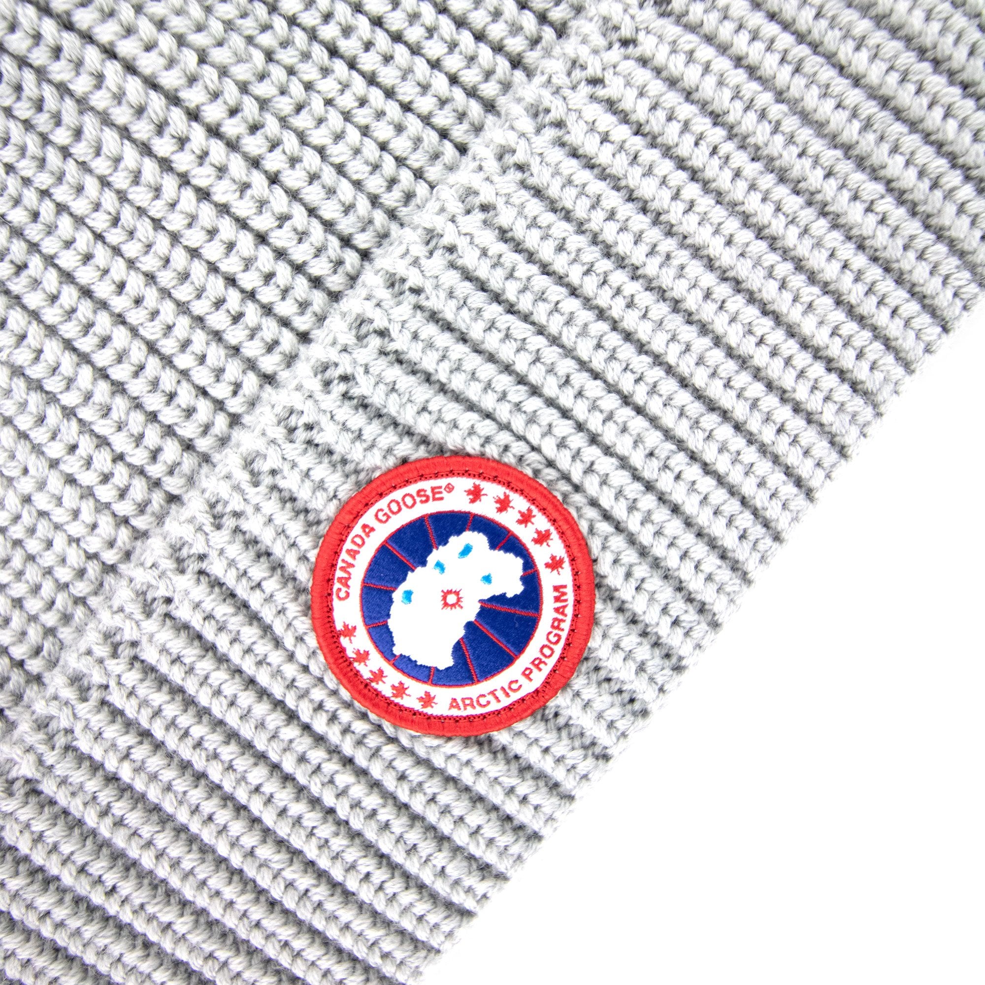 Canada Goose Arctic Disc Rib Beanie Ice Fog