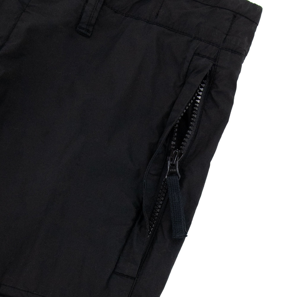 Stone Island Stretch Cotton Tela Cargo Shorts Black V0029