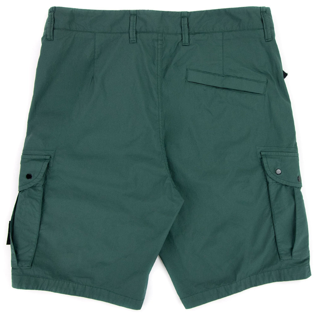 Stone Island Stretch Cotton Tela Cargo Shorts Green V0057