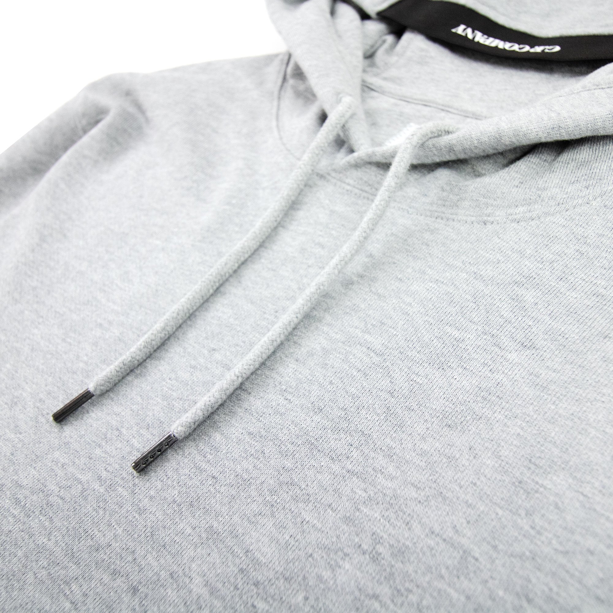 CP Company Diagonal Raised Fleece Garment Dyed Lens Hoodie Grey M93