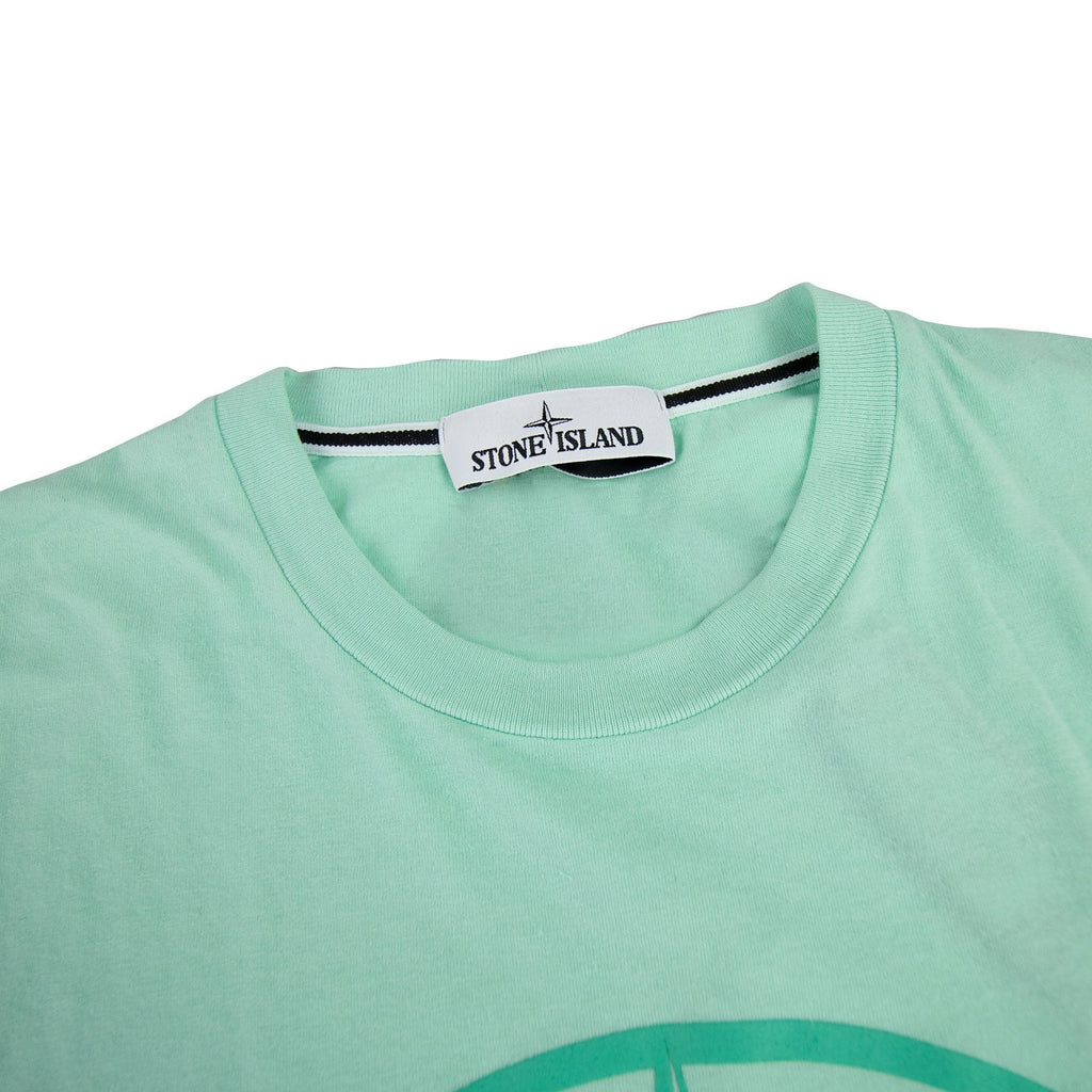 Stone Island Block One T Shirt Mint Green V0044