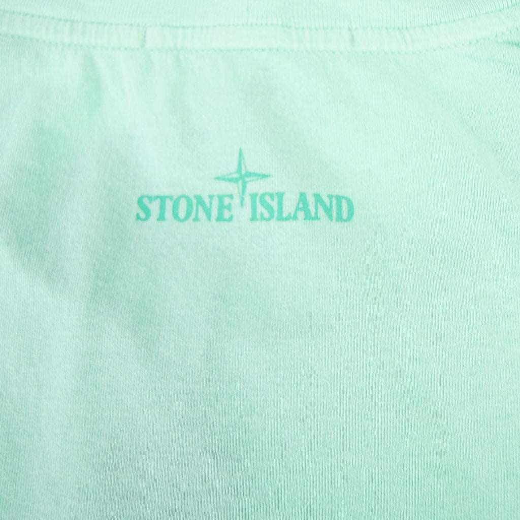 Stone Island Block One T Shirt Mint Green V0044