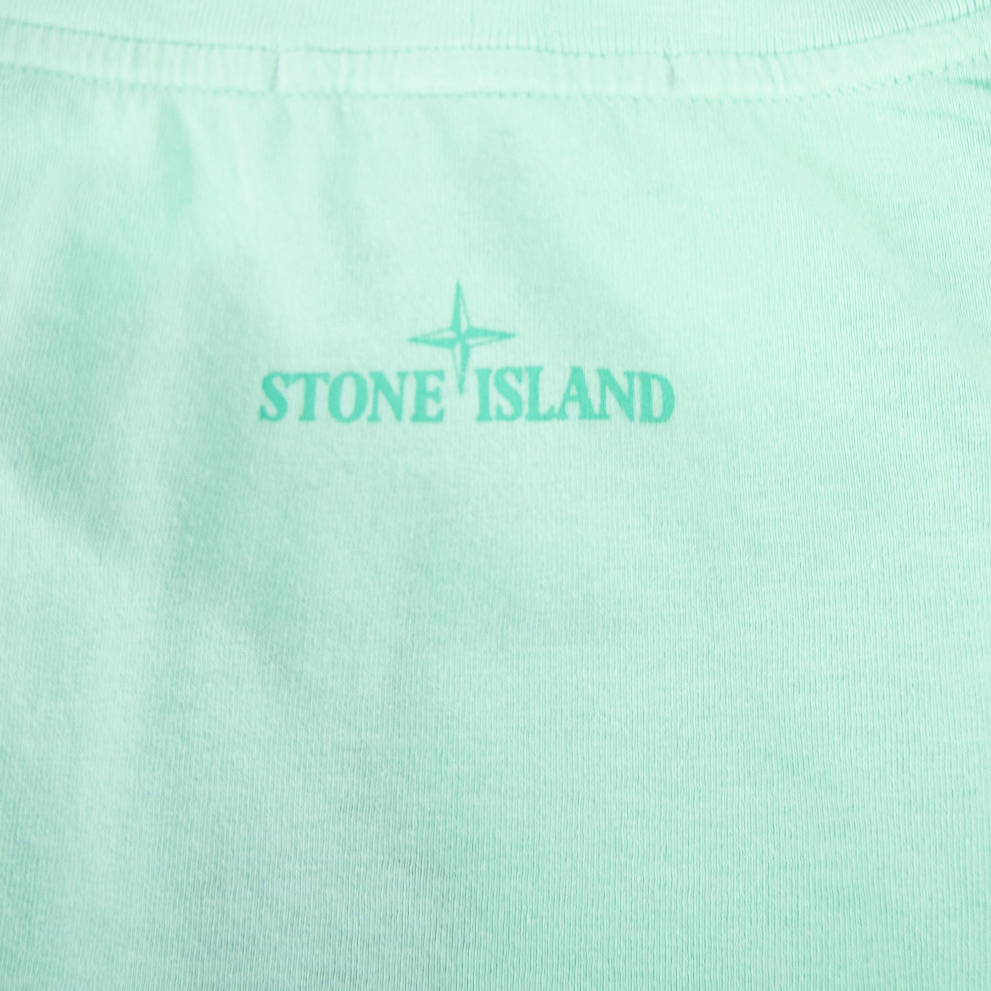 Stone Island Block One T Shirt Mint Green V0044