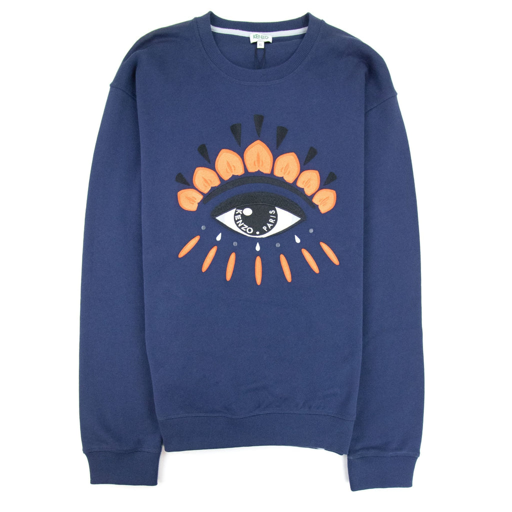 Kenzo Eye Sweatshirt Navy/orange