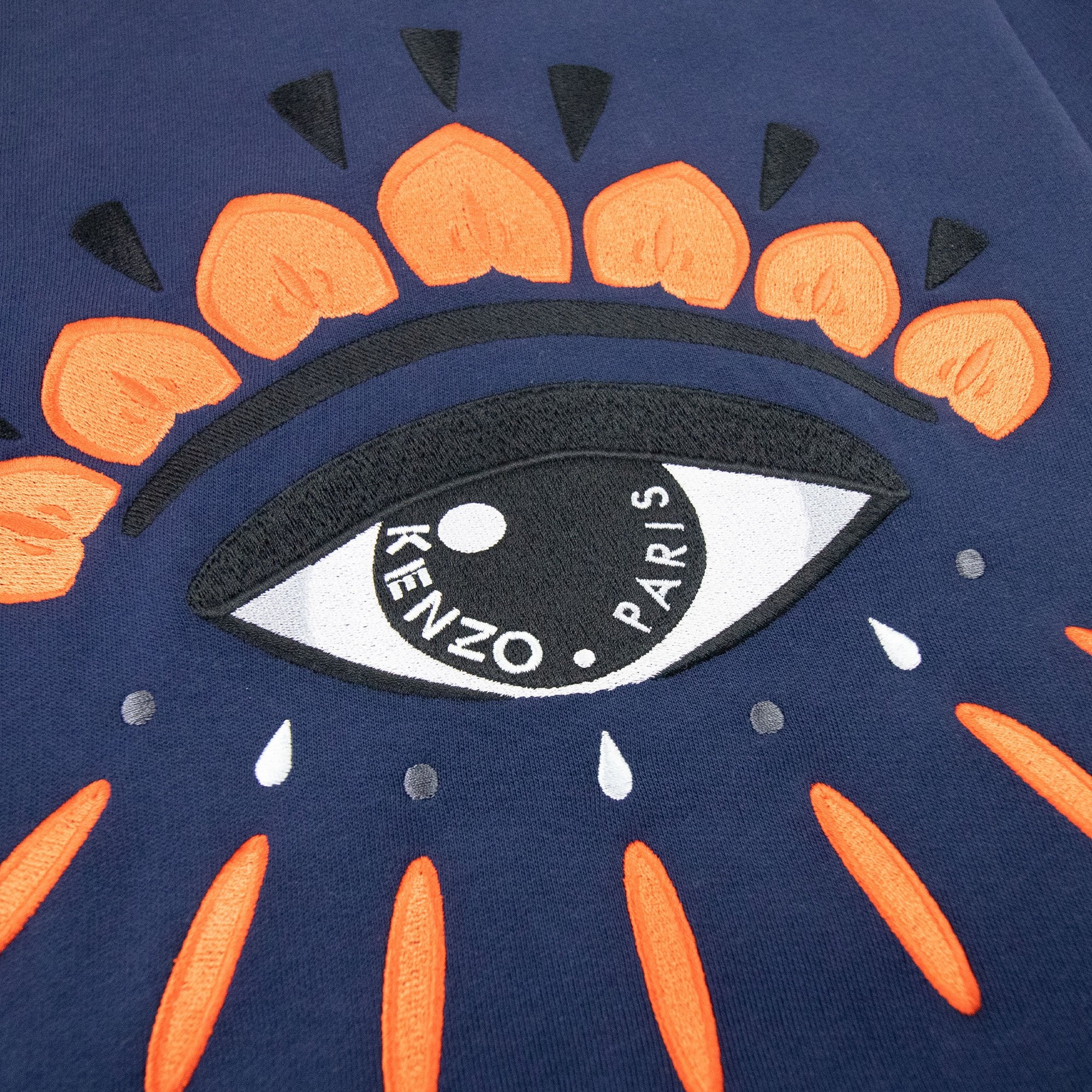 Kenzo Eye Sweatshirt Navy/orange
