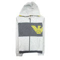Armani Junior Eagle Logo Tracksuit Dark Grey