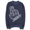 Kenzo Embroidered Peace Sign Sweatshirt Marin Blue