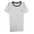 Armani Junior Rubber Logo S/s Crew T Shirt Melange Grigio