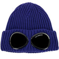 CP Company Extra Fine Merino Wool Goggle Beanie Blue 878