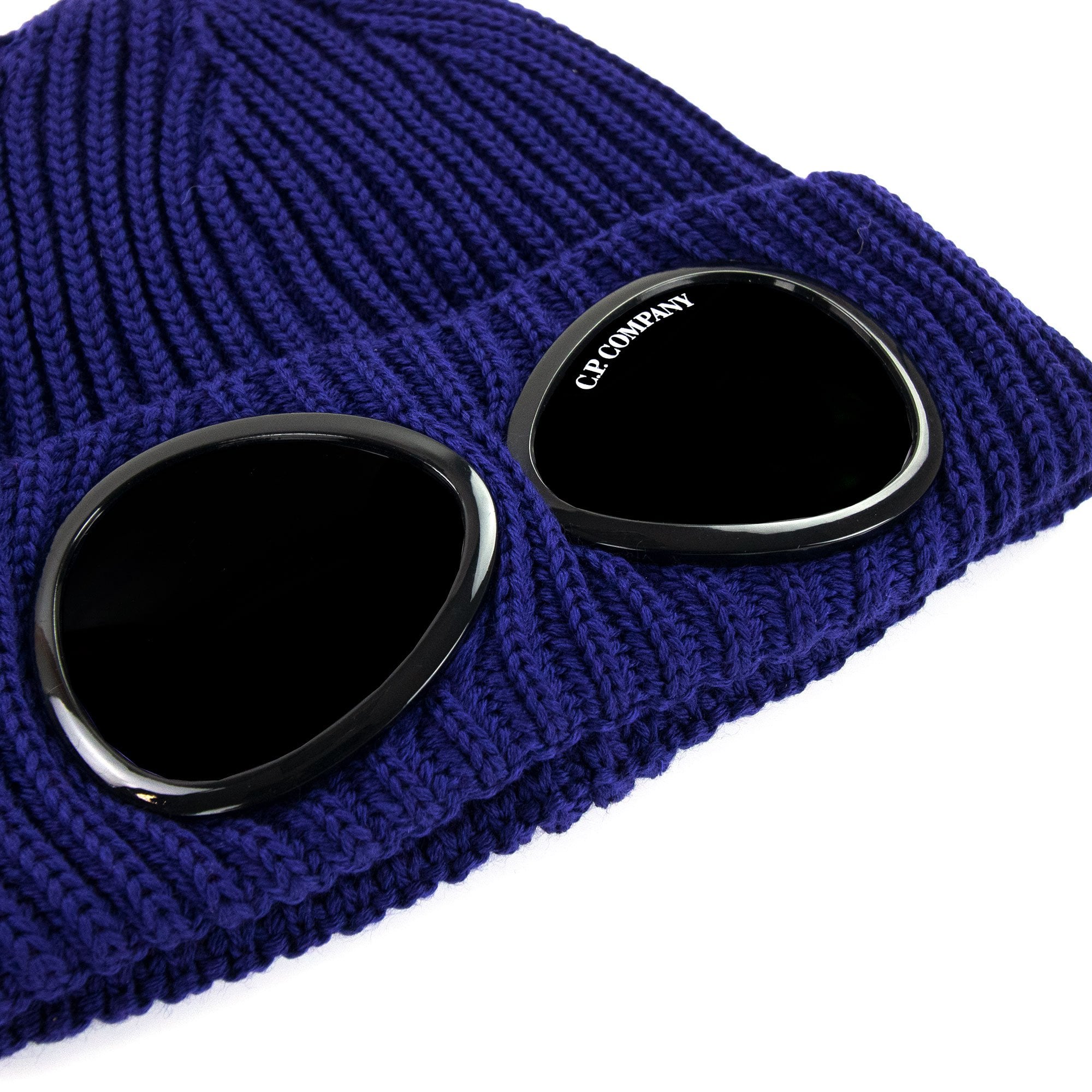 CP Company Extra Fine Merino Wool Goggle Beanie Blue 878 | ONU – Onu