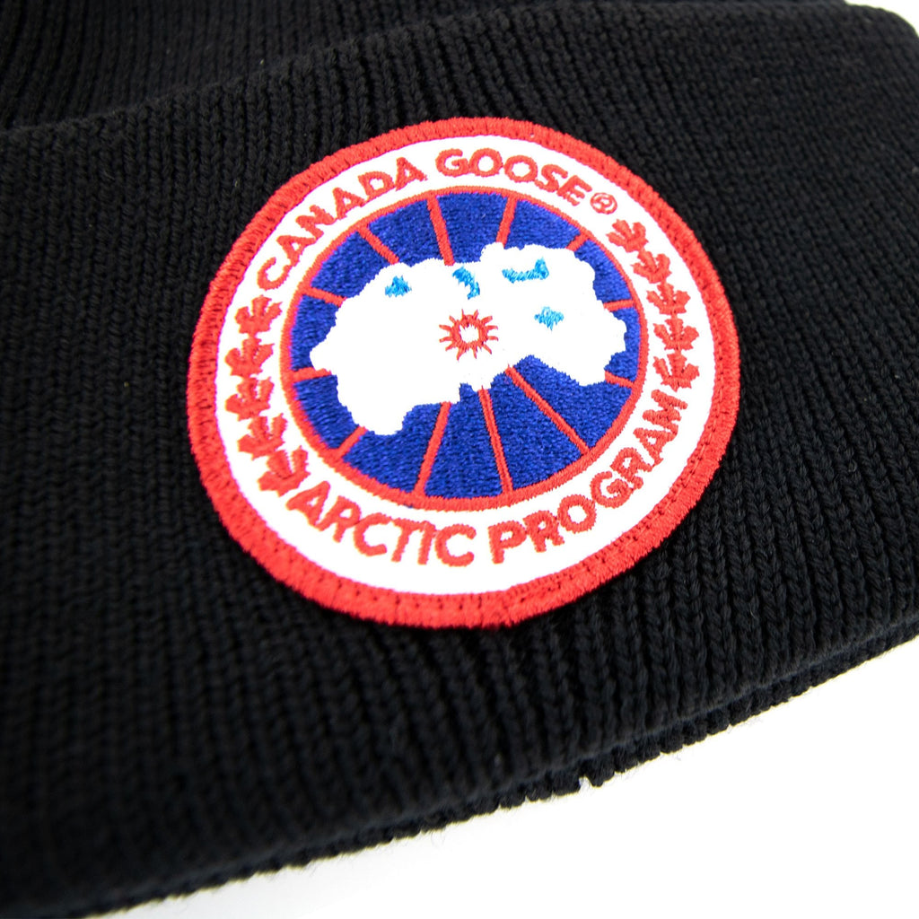 Canada Goose Arctic Disc Ribbed Beanie Black