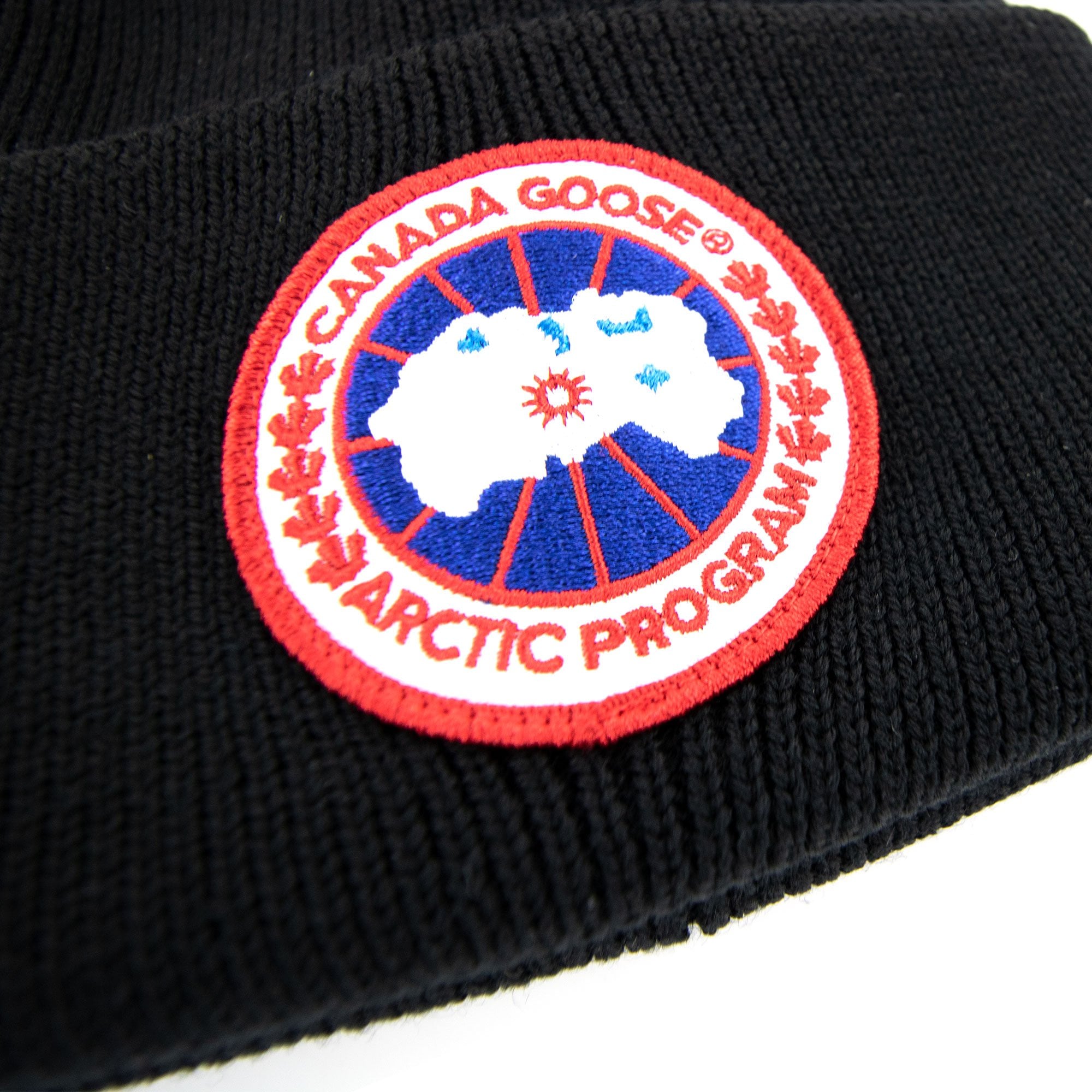 Canada Goose Arctic Disc Ribbed Beanie Black