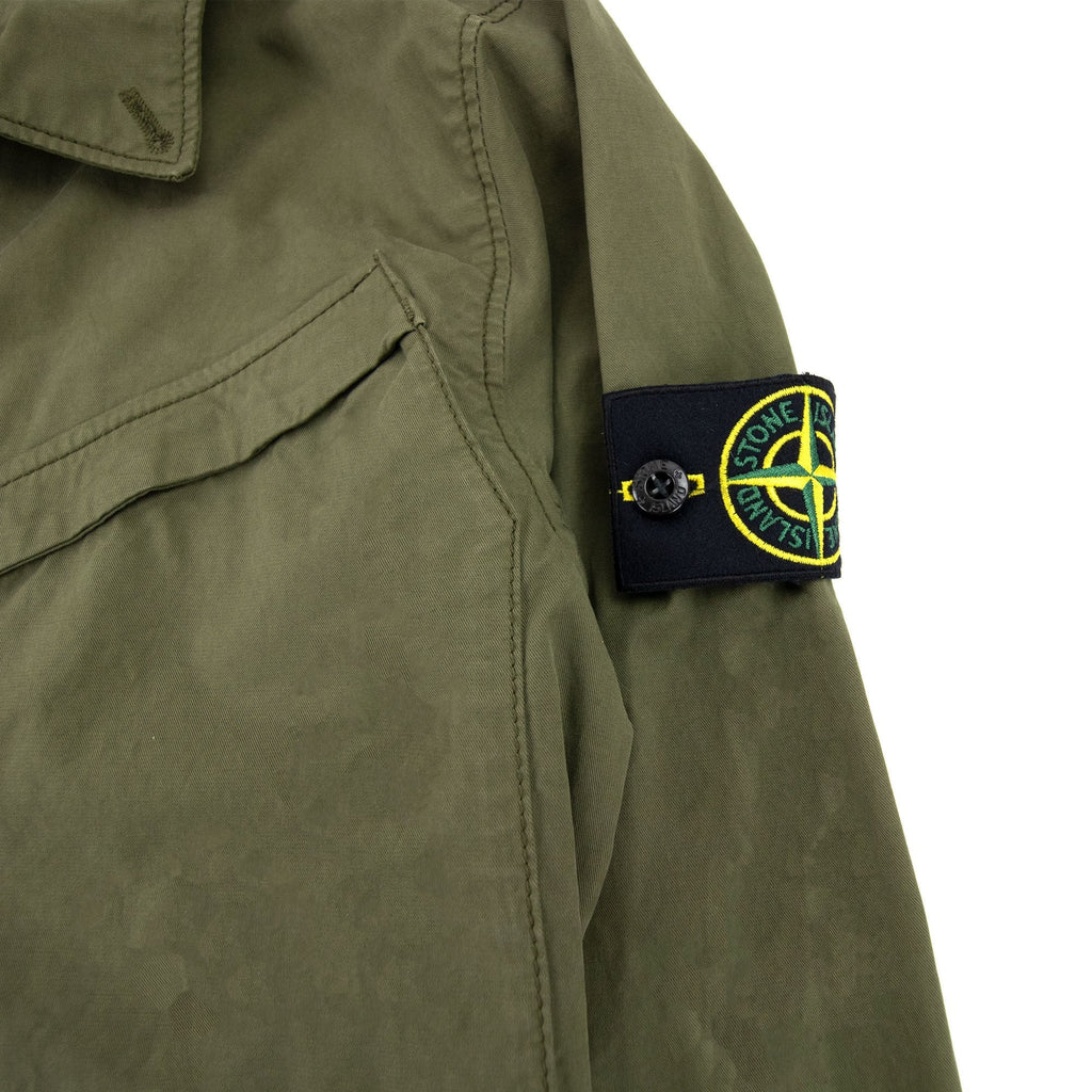 Stone Island Double Front Pocket Overshirt Khaki V0058