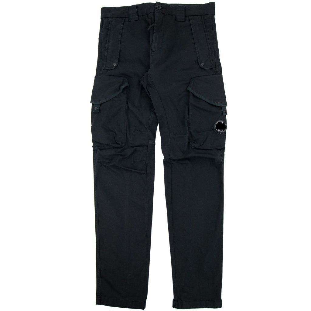 CP Company Stretch Garment-dyed Utility Cargo Pants Black 999